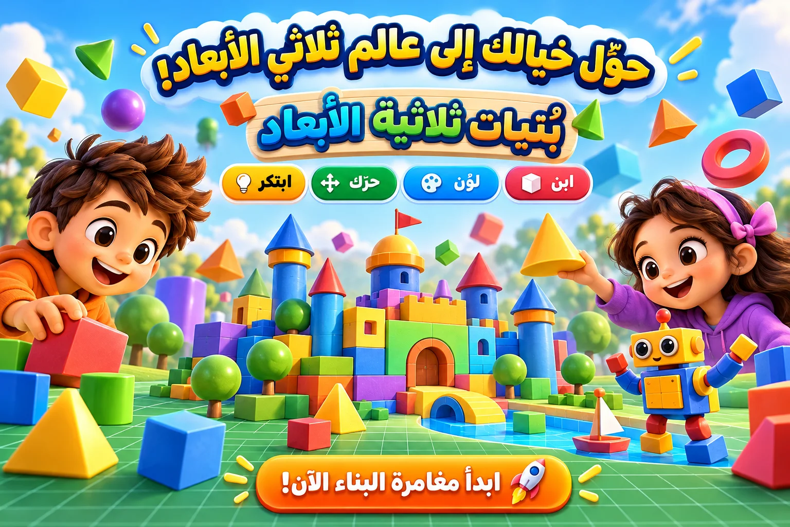 بُنيّات ثلاثية الأبعاد (Kids 3D)